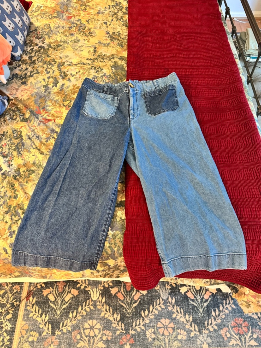 Anthropologie Maeve split dye Colette jeans
